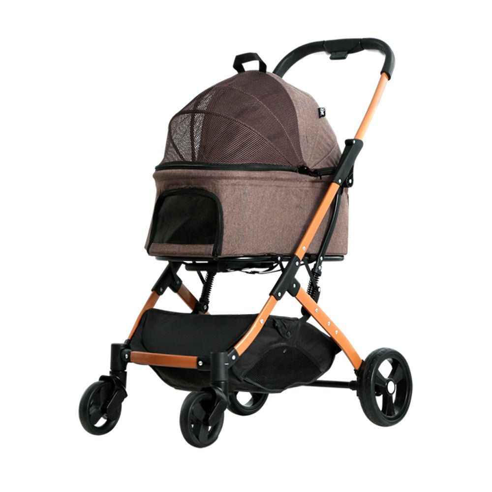 Pet Stroller Dog Pram Large Cat Carrier Travel Foldable 4 Wheels Pushchair Double - Pet Care > Cat Supplies > Cat Carriers & Crates - Rivercity House & Home Co. (ABN 18 642 972 209) - Affordable Modern Furniture Australia
