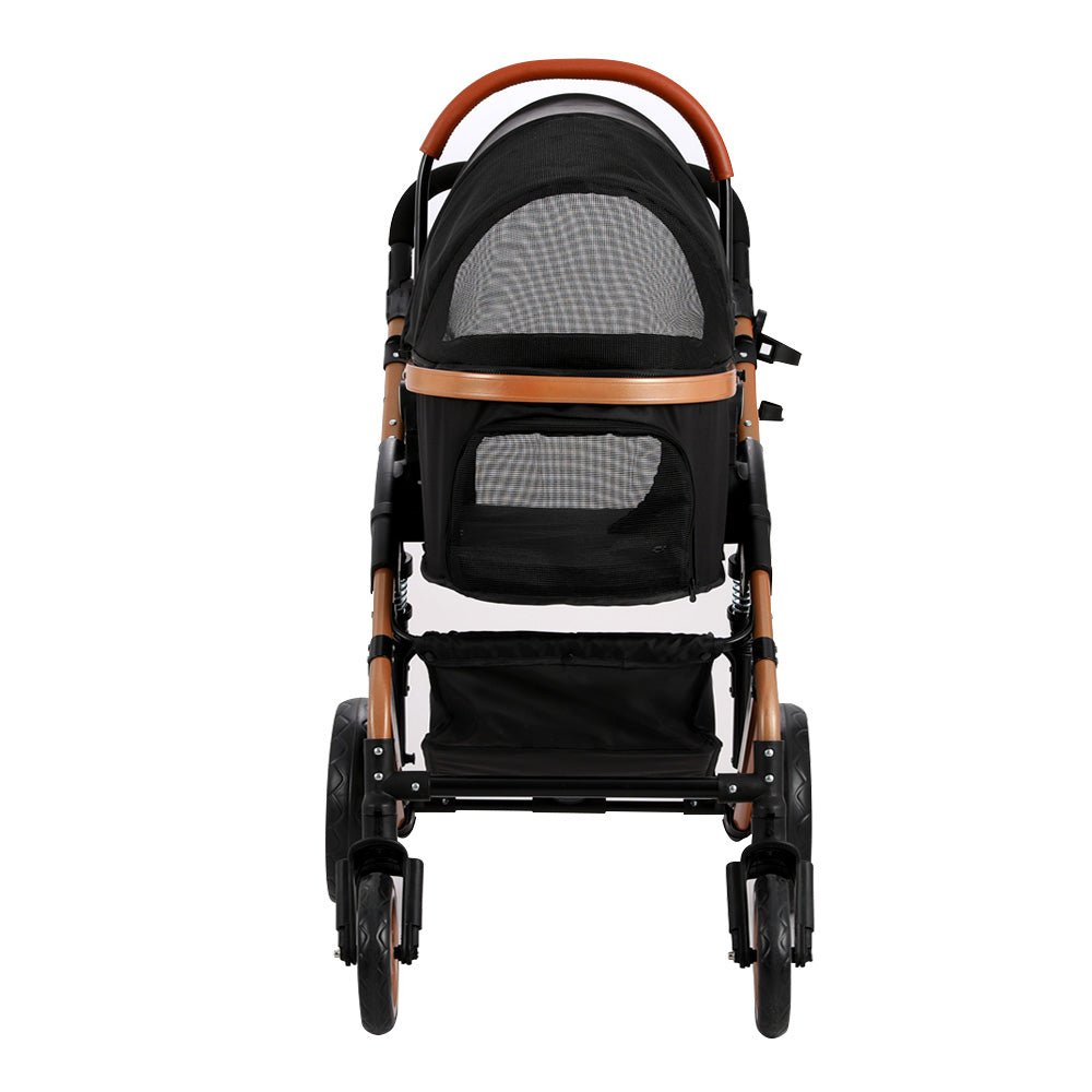 Pet Stroller Dog Pram Large Cat Carrier Travel Foldable Pushchair 4 Wheels - Pet Care > Cat Supplies > Cat Carriers & Crates - Rivercity House & Home Co. (ABN 18 642 972 209) - Affordable Modern Furniture Australia
