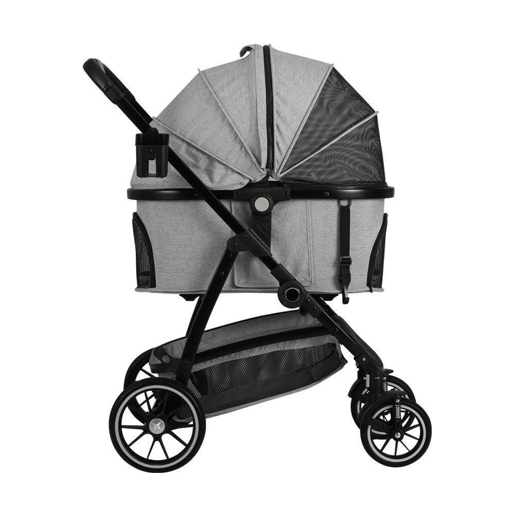 Pet Stroller Dog Pram Large Cat Carrier Travel Pushchair 4 Wheels Foldable - Pet Care > Cat Supplies > Cat Carriers & Crates - Rivercity House & Home Co. (ABN 18 642 972 209) - Affordable Modern Furniture Australia