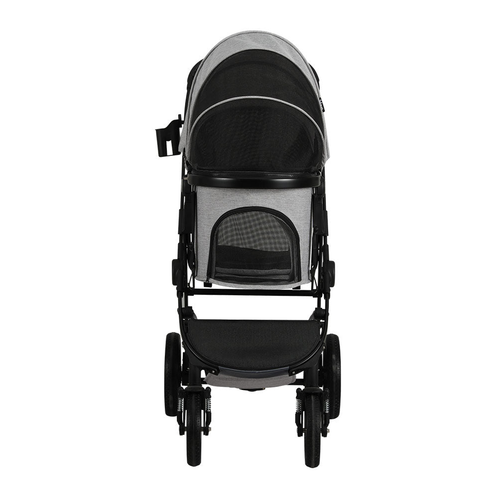 Pet Stroller Dog Pram Large Cat Carrier Travel Pushchair 4 Wheels Foldable - Pet Care > Cat Supplies > Cat Carriers & Crates - Rivercity House & Home Co. (ABN 18 642 972 209) - Affordable Modern Furniture Australia
