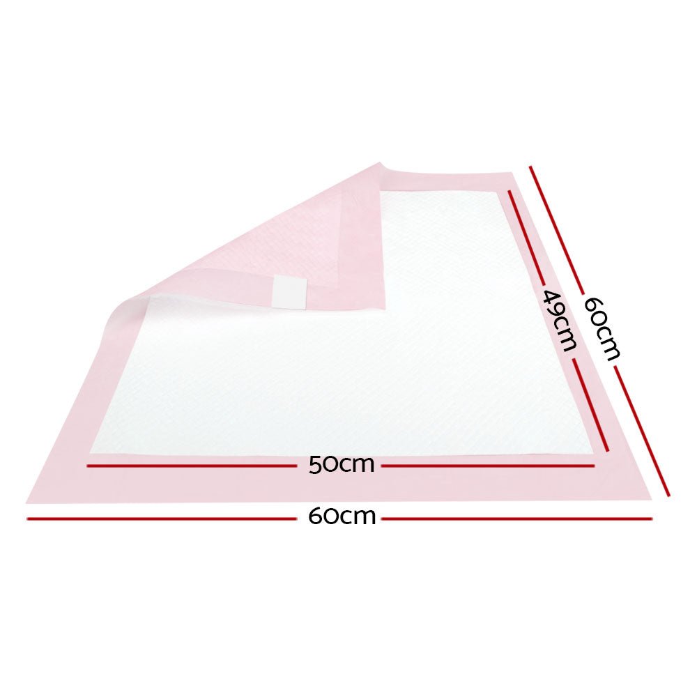 Pet Training Pads 400pcs 60x60cm Puppy Dog Toilet Pee Indoor Super Absorbent Pink - Pet Care > Dog Supplies > Dog Training Aids - Rivercity House & Home Co. (ABN 18 642 972 209) - Affordable Modern Furniture Australia