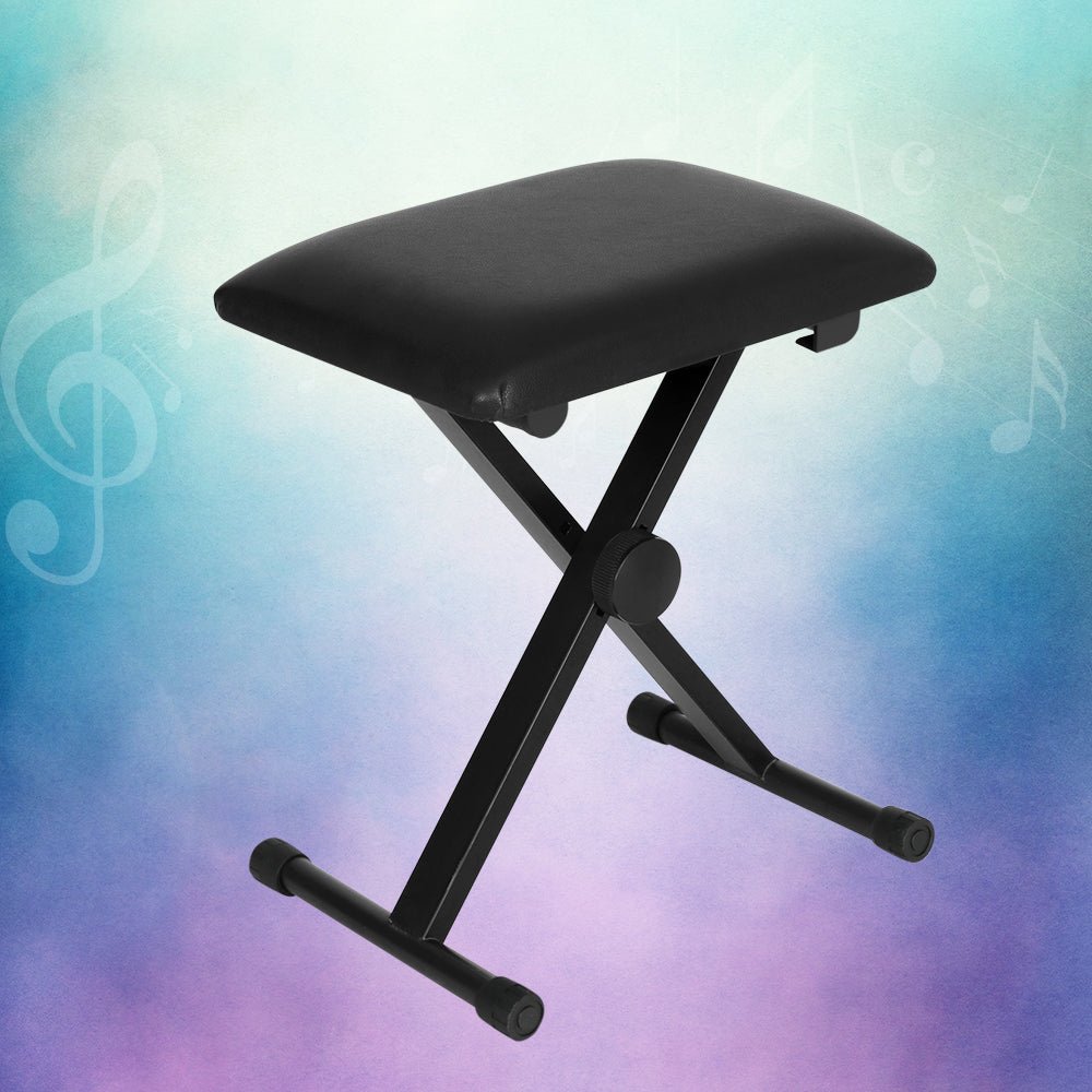 Piano Stool Adjustable Height Keyboard Seat Portable Bench Chair Black - Furniture > Bar Stools & Chairs > Table & Bar Stools - Rivercity House & Home Co. (ABN 18 642 972 209) - Affordable Modern Furniture Australia