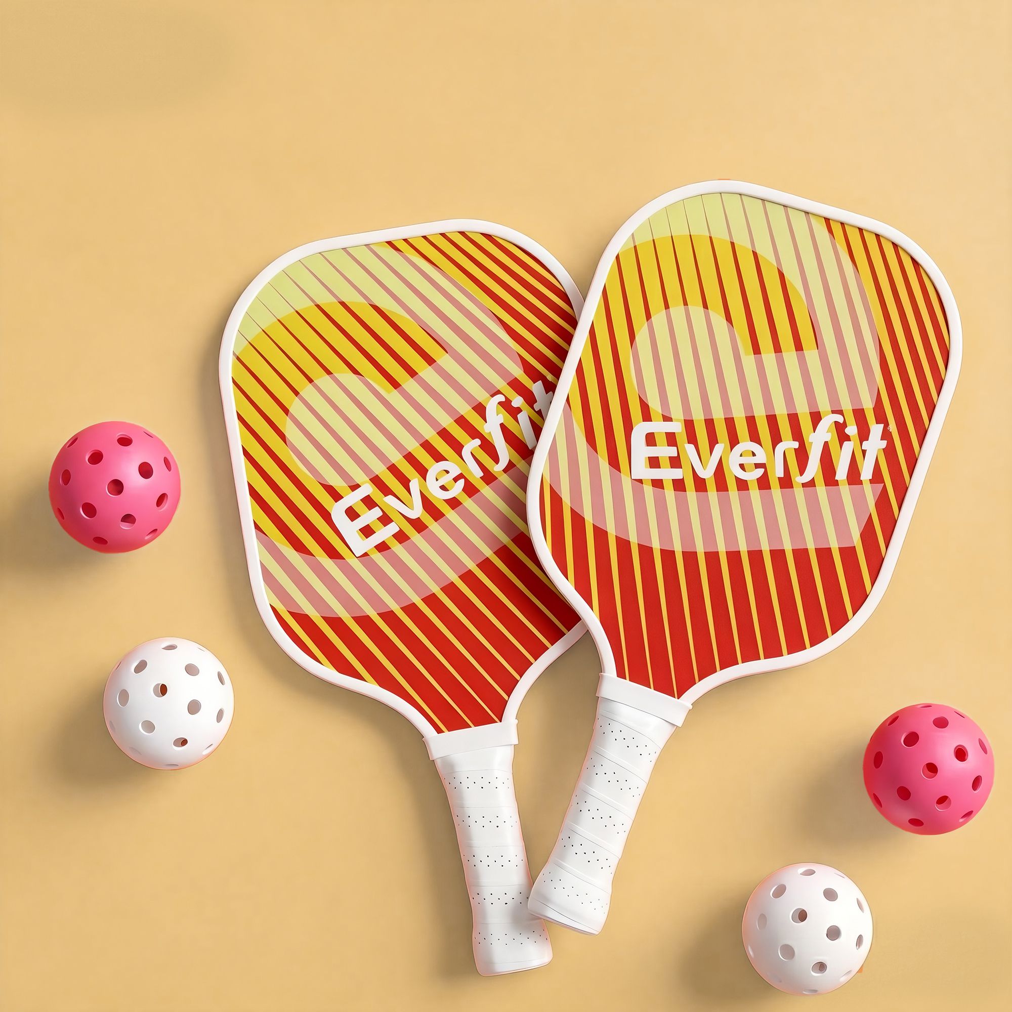 Pickleball Paddle Set Fibreglass Racquet Honeycomb Core With Bag Orange - Sports & Fitness > Racquet Sports > Pickleball - Rivercity House & Home Co. (ABN 18 642 972 209) - Affordable Modern Furniture Australia