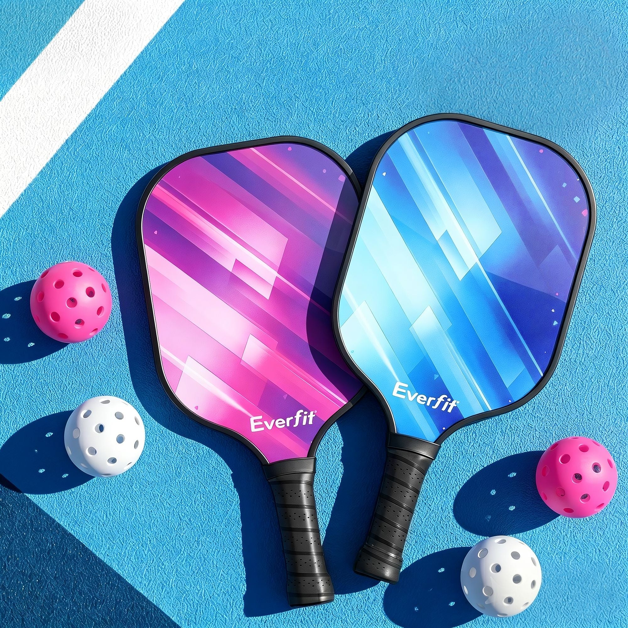Pickleball Paddle Set Fibreglass Racquet Honeycomb Core With Bag - Sports & Fitness > Racquet Sports > Pickleball - Rivercity House & Home Co. (ABN 18 642 972 209) - Affordable Modern Furniture Australia