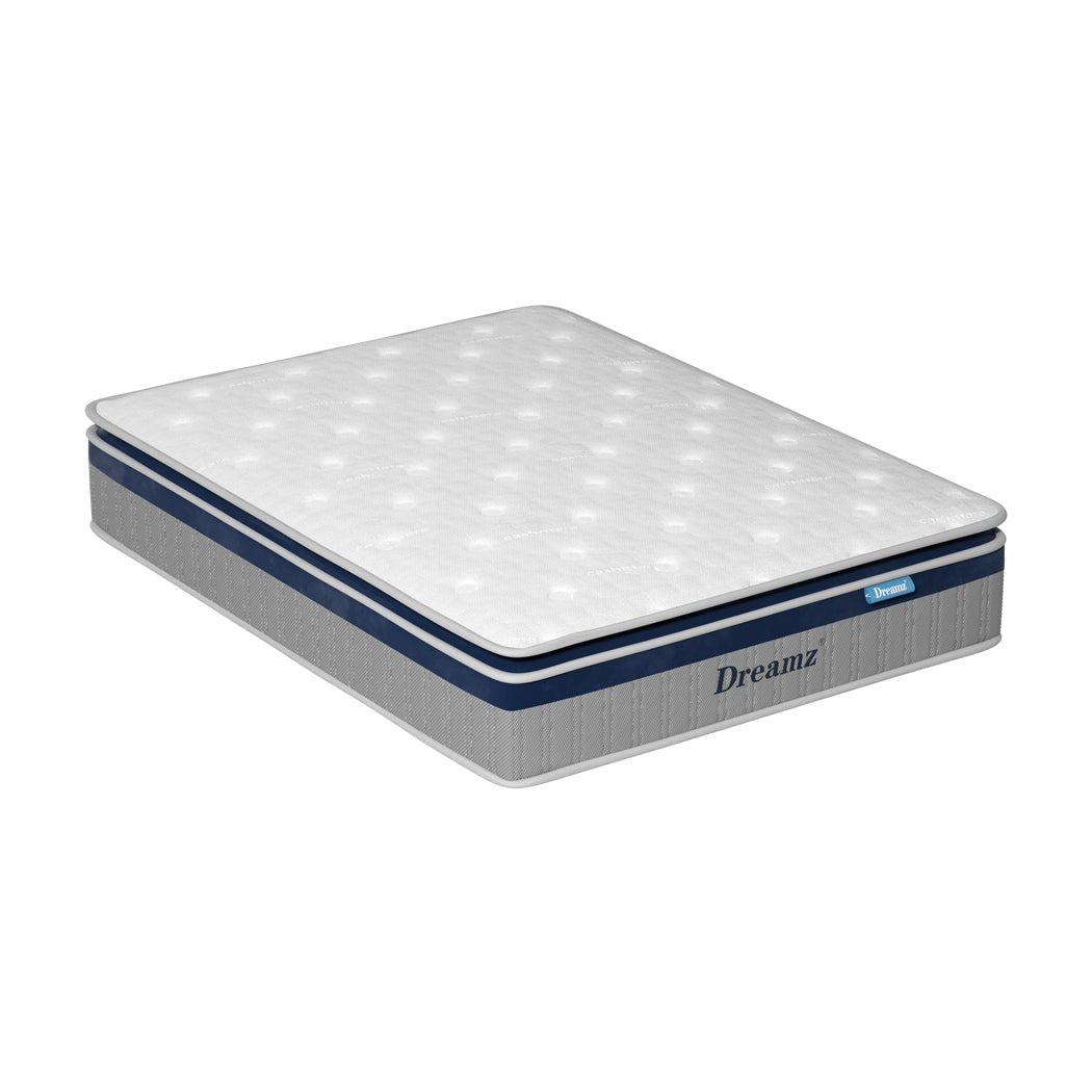 Pillow Top Spring Mattress 32cm All Sizes - White - Rivercity House & Home Co. (ABN 18 642 972 209) - Affordable Modern Furniture Australia