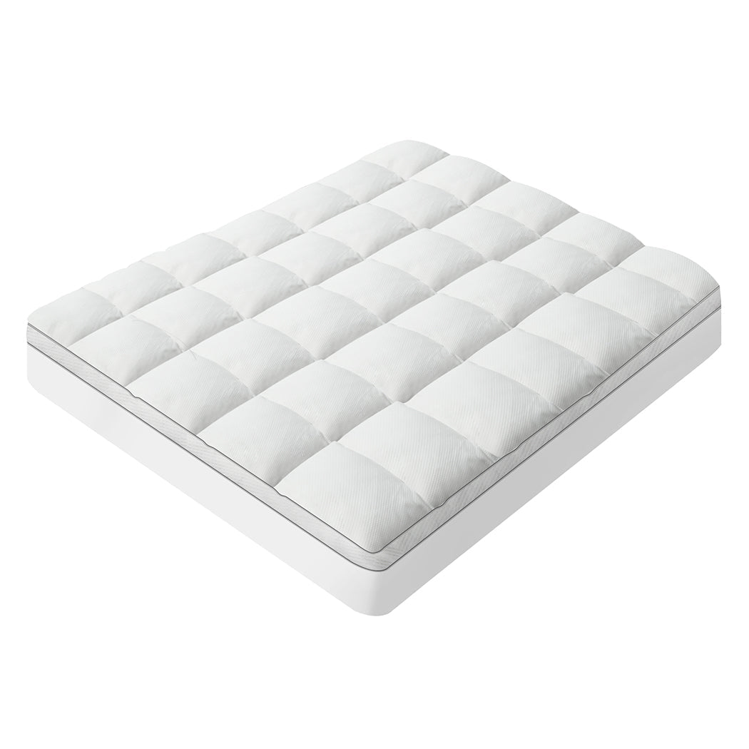 Pillowtop Mattress Topper 5cm Thickness - White - Rivercity House & Home Co. (ABN 18 642 972 209) - Affordable Modern Furniture Australia