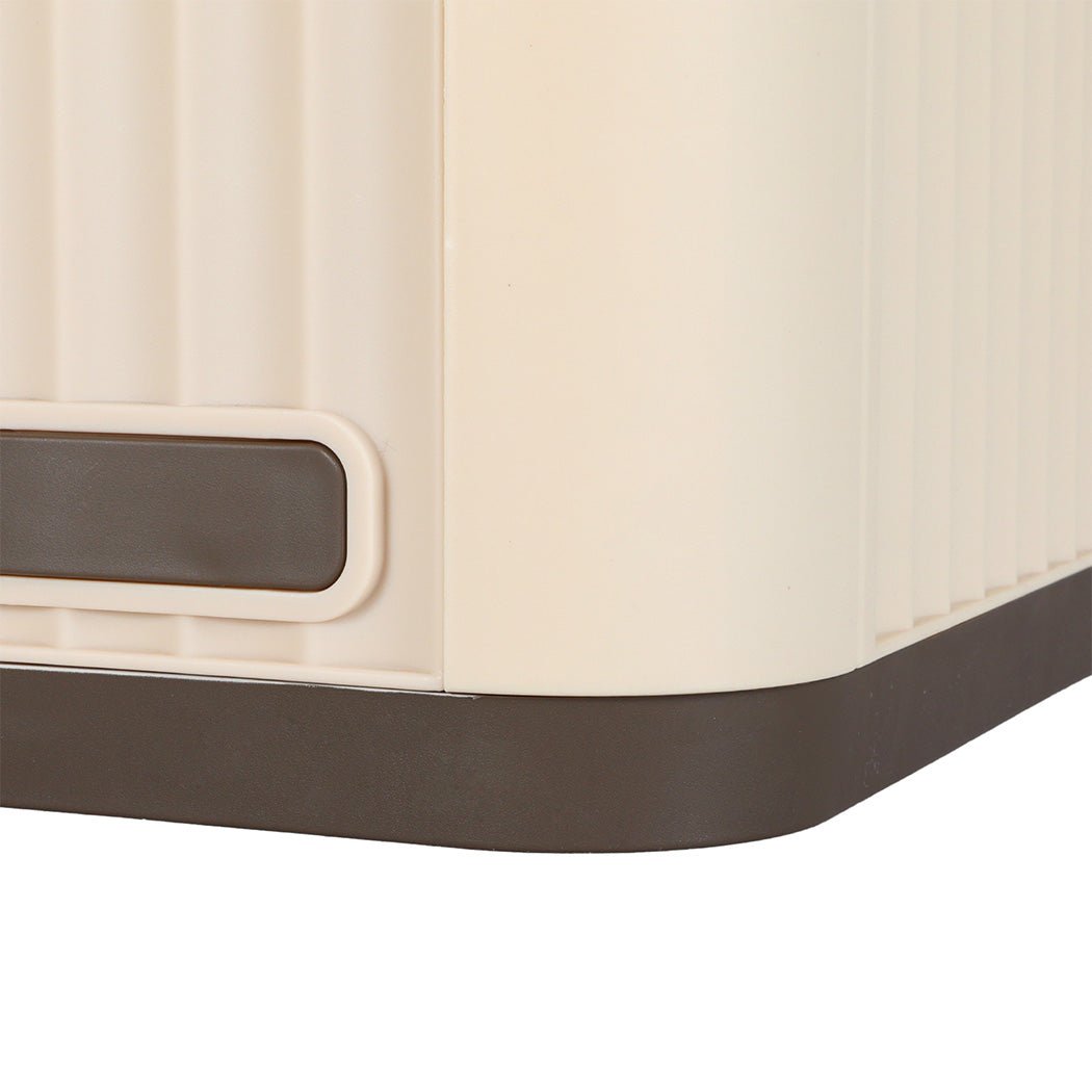 Plastic Dog Cage Kennel for Small Dogs with Ventilation - Beige Brown - Rivercity House & Home Co. (ABN 18 642 972 209) - Affordable Modern Furniture Australia