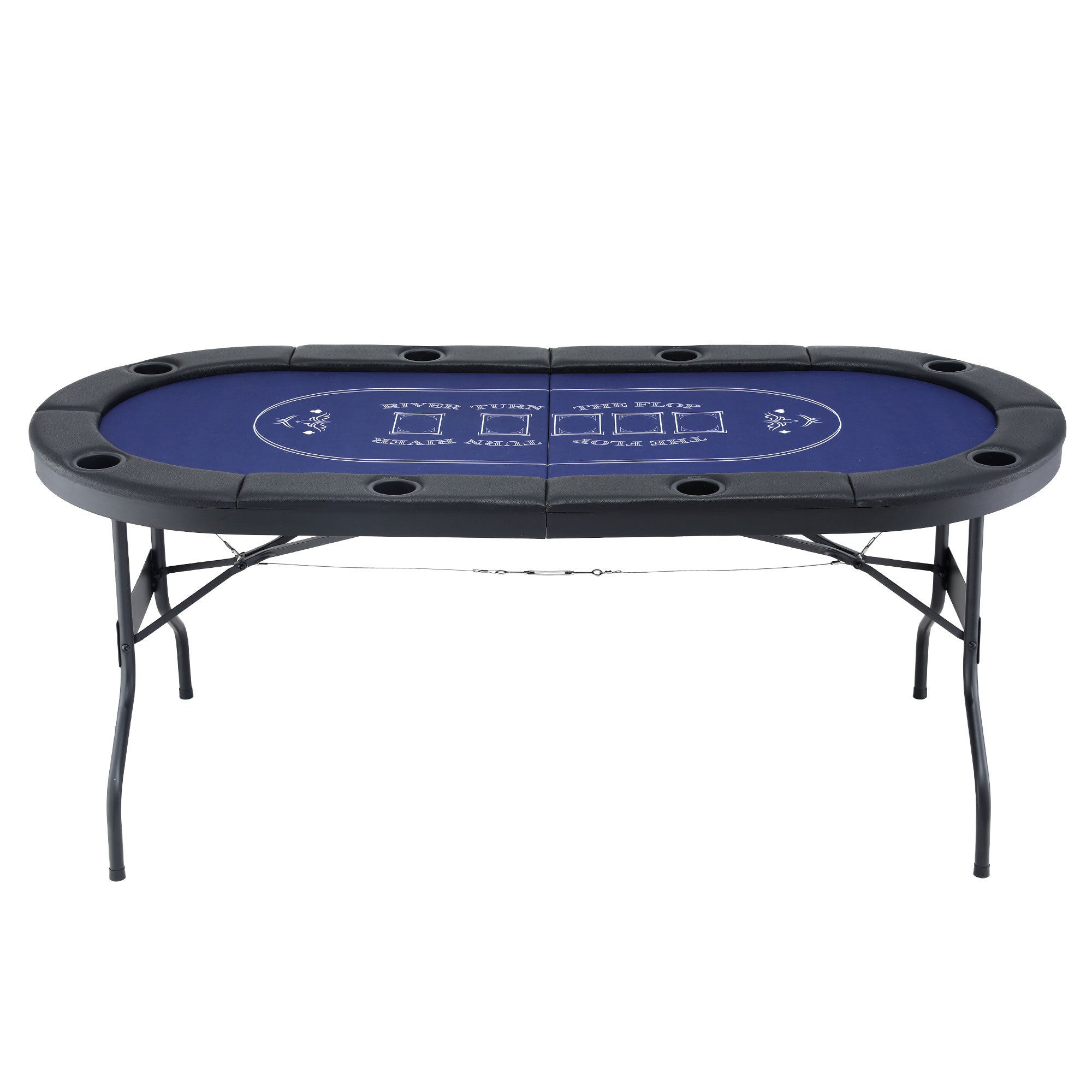 Poker Table Top Folding Poker Table 8 Player 183cm - Gift & Novelty > Games > Activity Games - Rivercity House & Home Co. (ABN 18 642 972 209) - Affordable Modern Furniture Australia