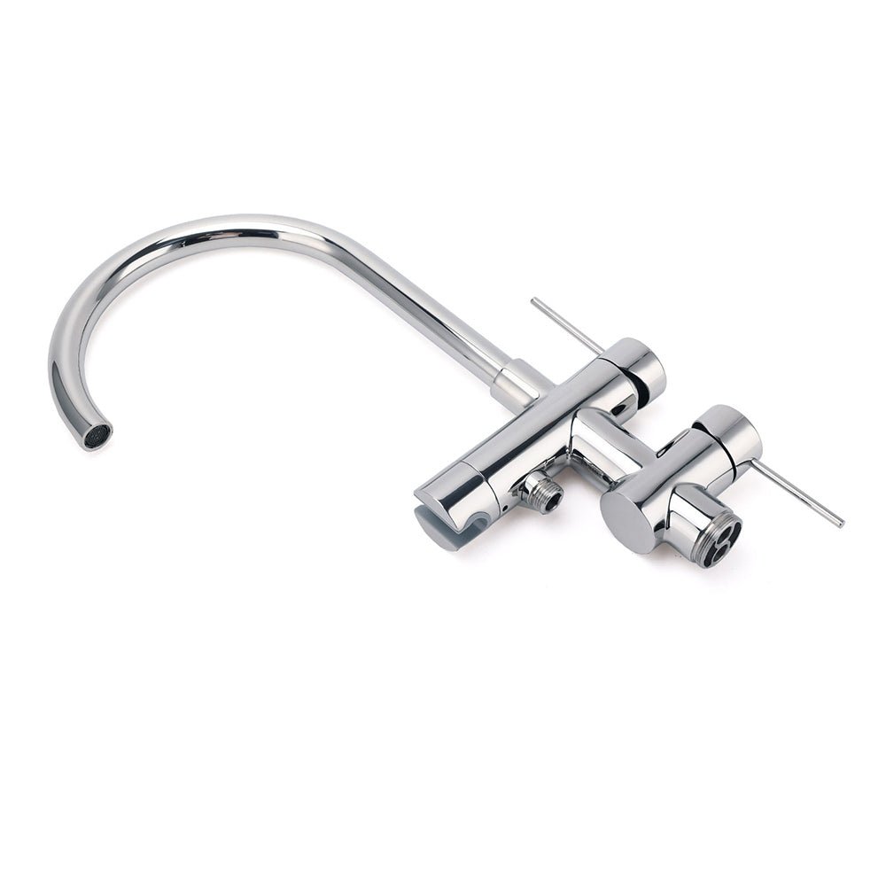 Polished Chrome Bathtub Filler Free Standing Mixer Faucet Tap Spout Handset WELS - Furniture > Bathroom > Shower Heads & Screens - Rivercity House & Home Co. (ABN 18 642 972 209) - Affordable Modern Furniture Australia