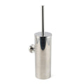 Round Wall Mount Toilet Brush Holder Stainless Steel Polished Chrome - Silver
