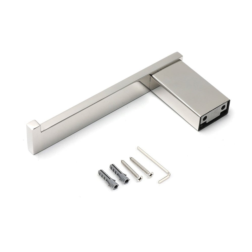 Polished Chrome Square Toilet Paper Roll Tissue Roll Holder Wall Mounted Hook - Home & Garden > Bathroom Accessories > Shower Accessories - Rivercity House & Home Co. (ABN 18 642 972 209) - Affordable Modern Furniture Australia