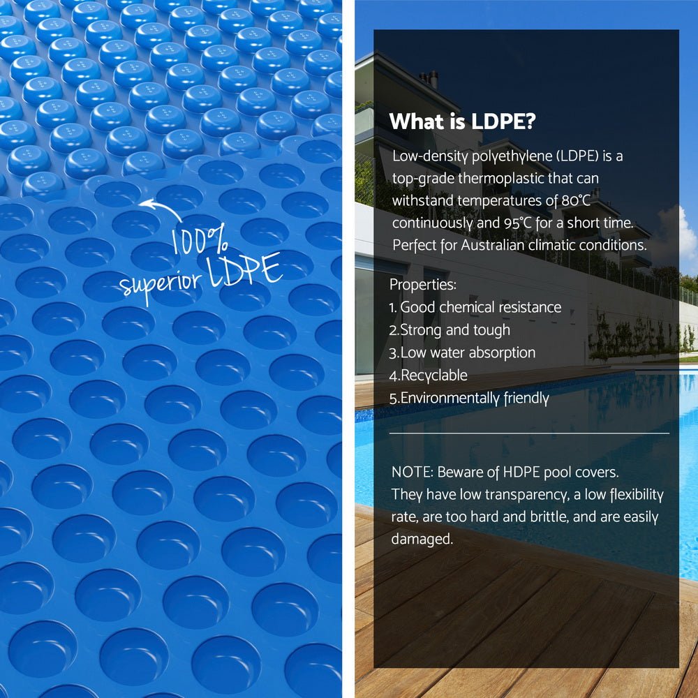 Pool Cover 600 Micron 7x4m w/ Roller 5.55m Solar Blanket Blue - Home & Garden > Pool & Accessories > Pool Covers & Accessories - Rivercity House & Home Co. (ABN 18 642 972 209) - Affordable Modern Furniture Australia