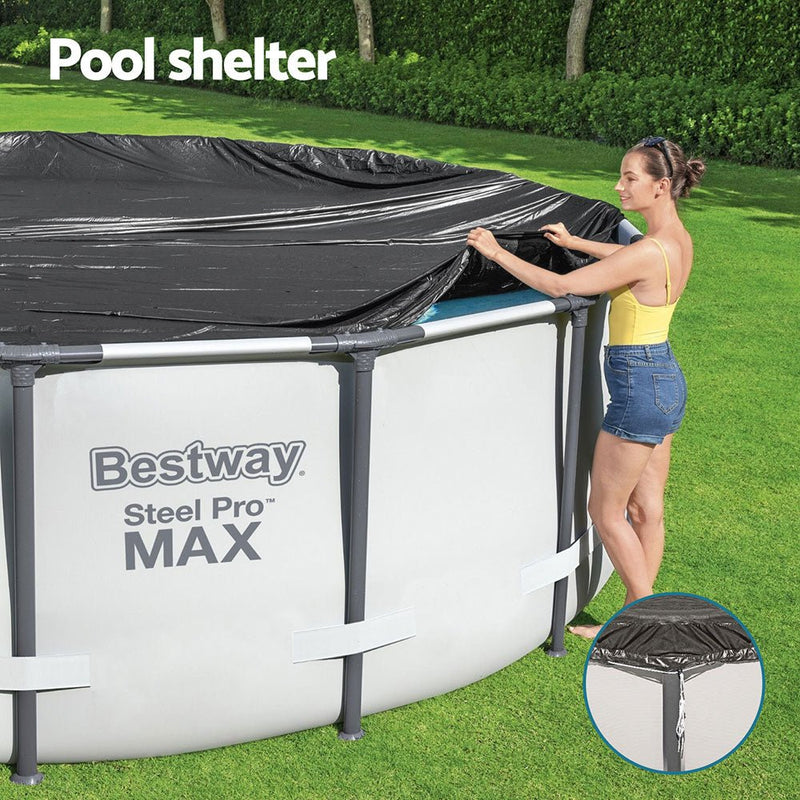 Pool Cover Fits 3.05m Round Above Ground Swimming Pool PVC Blanket - Home & Garden > Pool & Accessories > Pool Covers & Accessories - Rivercity House & Home Co. (ABN 18 642 972 209) - Affordable Modern Furniture Australia