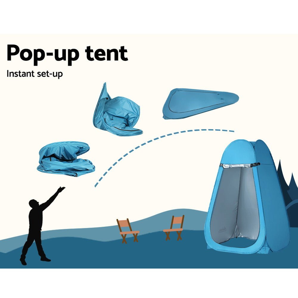 Pop up Camping Shower Toilet Tent Outdoor Privacy Change Room - Outdoor Recreation > Camping > Portable Toilets & Showers - Rivercity House & Home Co. (ABN 18 642 972 209) - Affordable Modern Furniture Australia