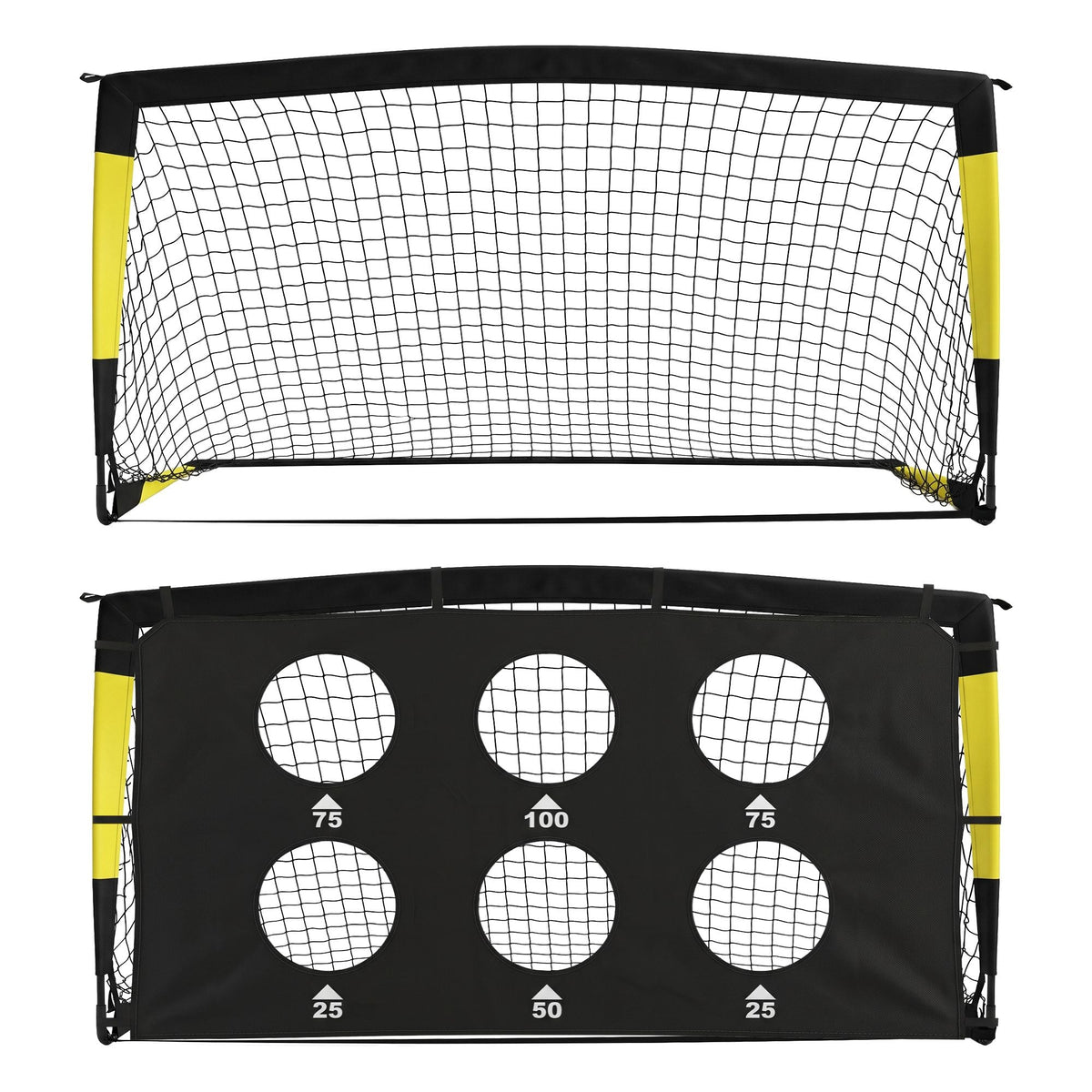 Pop Up Soccer Goals 2 Piece Set with Target Net and Accessories for Kids Indoor Outdoor - Sports & Fitness > Ball Sports > Soccer & Soccer Accessories - Rivercity House & Home Co. (ABN 18 642 972 209) - Affordable Modern Furniture Australia