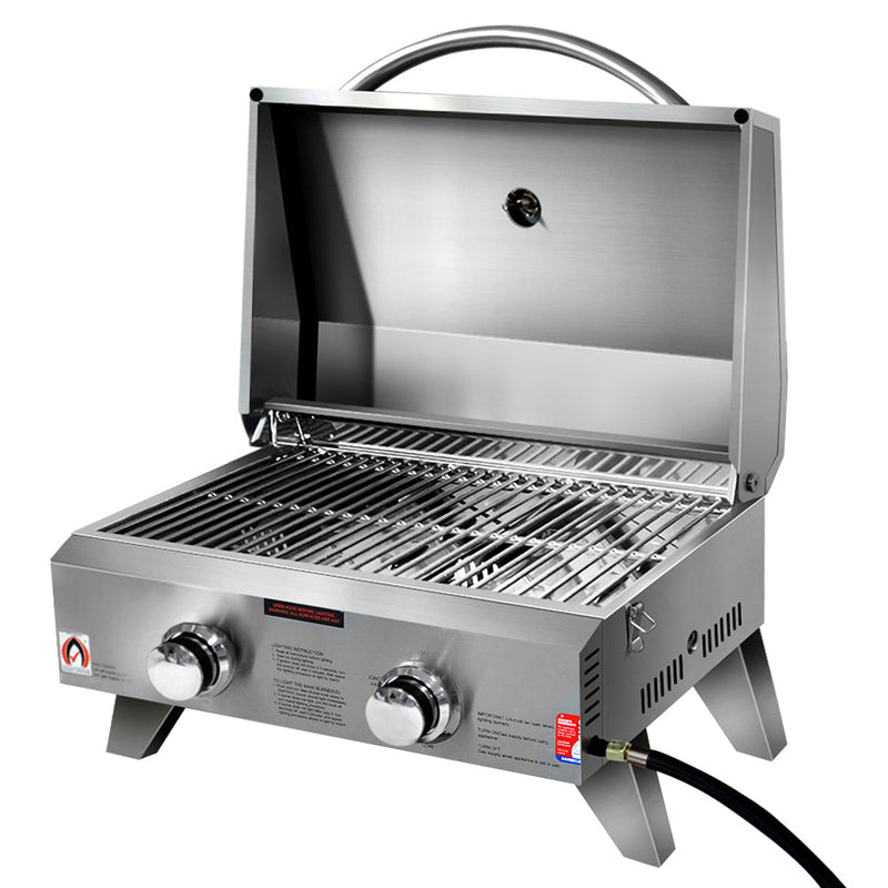 Portable 2 Burner Gas BBQ - Home & Garden - Rivercity House & Home Co. (ABN 18 642 972 209) - Affordable Modern Furniture Australia