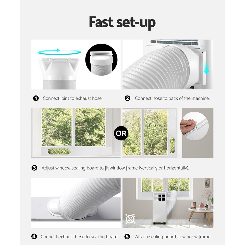 Portable Air Conditioner 7000BTU Cooling Mobile Fan Cooler Dehumidifier - Appliances > Air Conditioners > Evaporative Coolers - Rivercity House & Home Co. (ABN 18 642 972 209) - Affordable Modern Furniture Australia