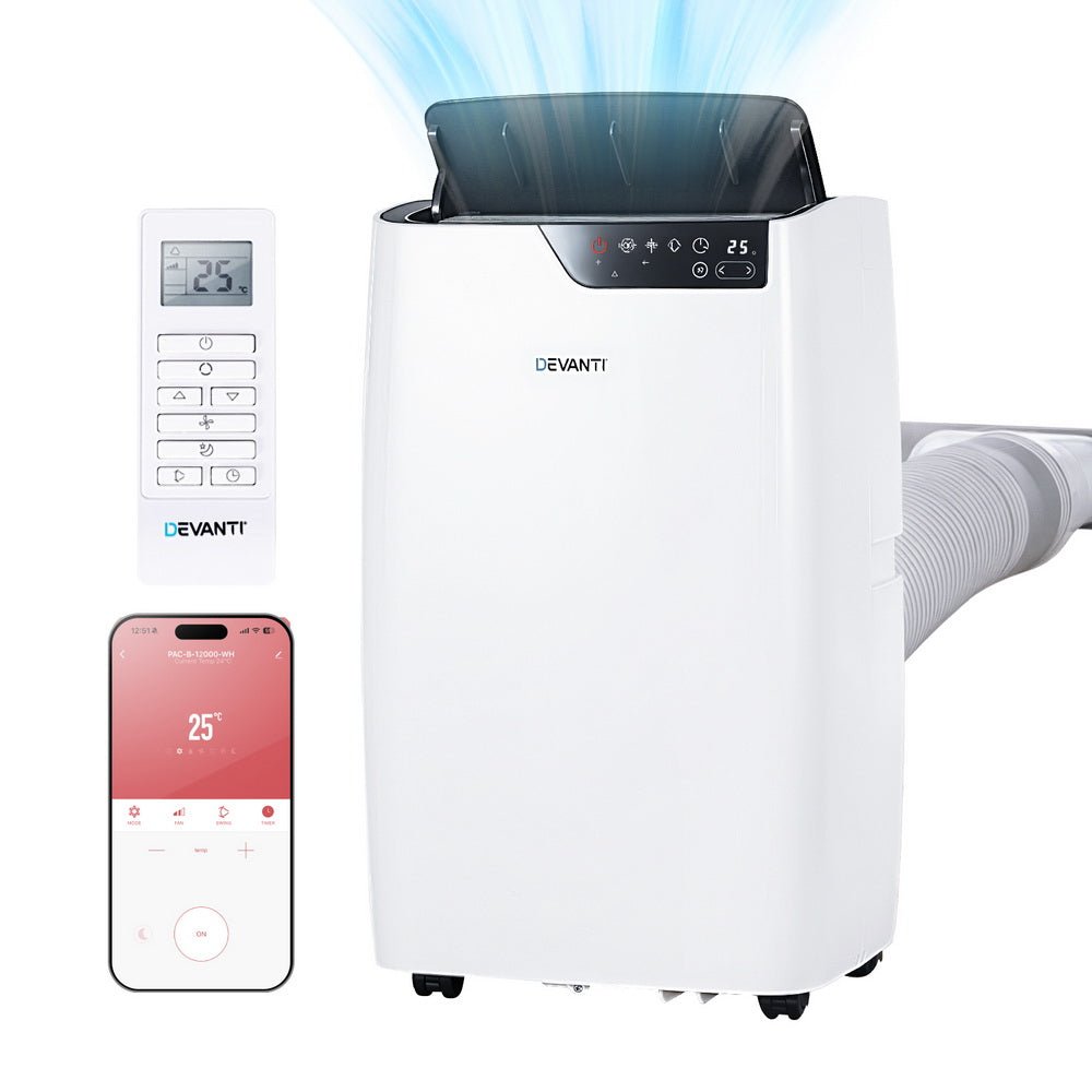 Portable Air Conditioner Dehumidifier Fan 12000BTU - Appliances > Air Conditioners > Portable Air Conditioners - Rivercity House & Home Co. (ABN 18 642 972 209) - Affordable Modern Furniture Australia