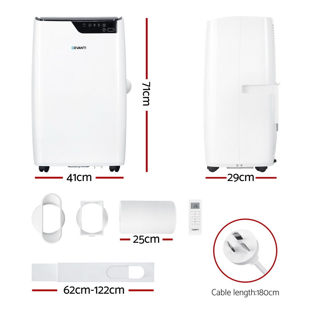 Portable Air Conditioner Dehumidifier Fan 12000BTU - Appliances > Air Conditioners > Portable Air Conditioners - Rivercity House & Home Co. (ABN 18 642 972 209) - Affordable Modern Furniture Australia