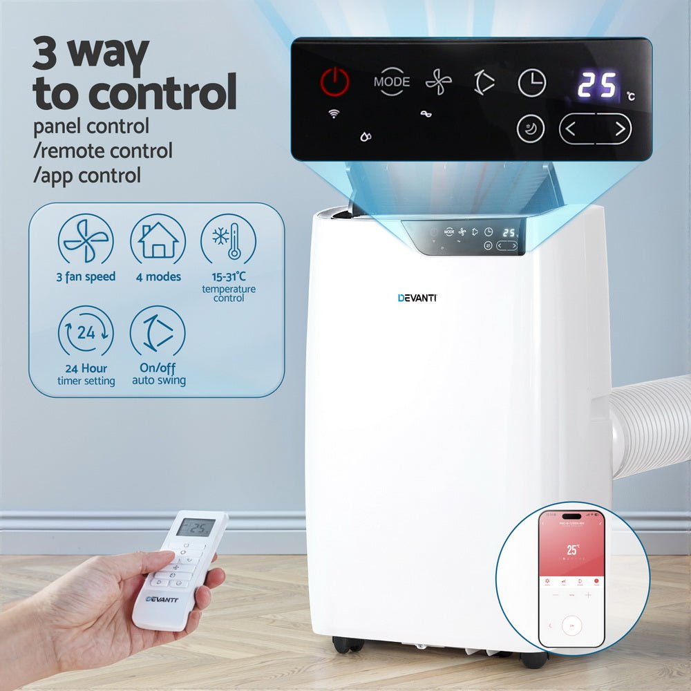 Portable Air Conditioner Dehumidifier Fan 12000BTU - Appliances > Air Conditioners > Portable Air Conditioners - Rivercity House & Home Co. (ABN 18 642 972 209) - Affordable Modern Furniture Australia