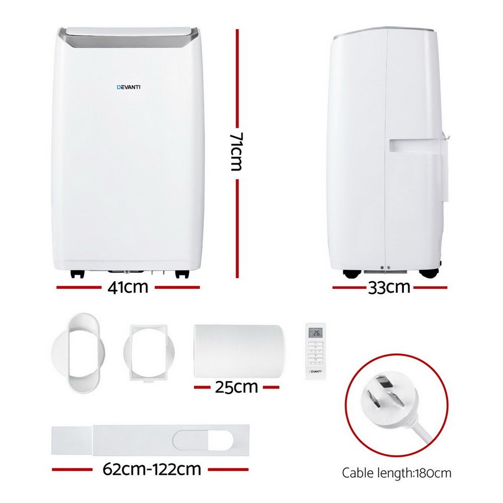 Portable Air Conditioner Dehumidifier Fan 14000BTU - Appliances > Air Conditioners > Portable Air Conditioners - Rivercity House & Home Co. (ABN 18 642 972 209) - Affordable Modern Furniture Australia