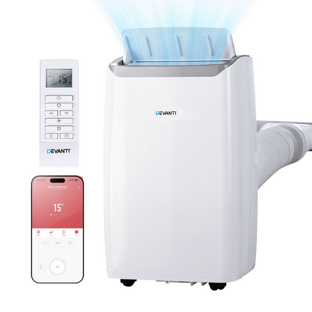 Portable Air Conditioner Dehumidifier Fan 14000BTU - Appliances > Air Conditioners > Portable Air Conditioners - Rivercity House & Home Co. (ABN 18 642 972 209) - Affordable Modern Furniture Australia