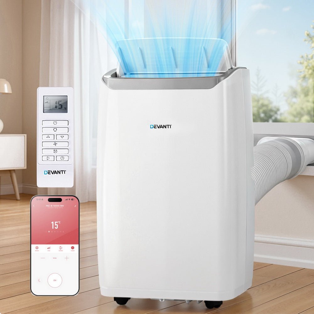 Portable Air Conditioner Dehumidifier Fan 14000BTU - Appliances > Air Conditioners > Portable Air Conditioners - Rivercity House & Home Co. (ABN 18 642 972 209) - Affordable Modern Furniture Australia