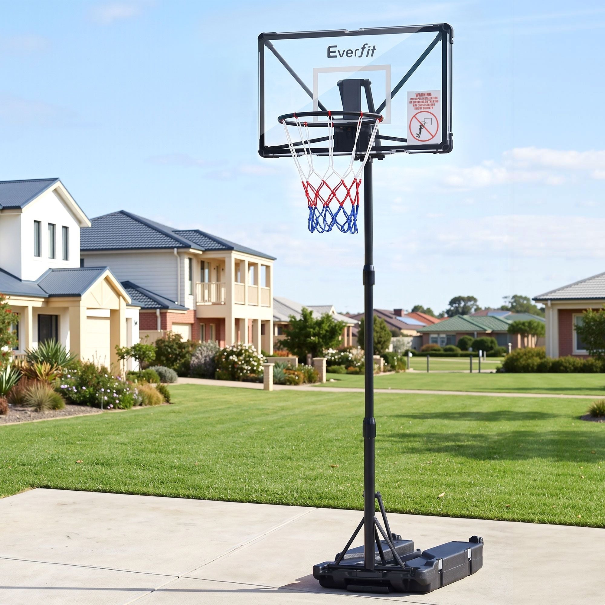 Portable Basketball Hoop System Adjustable Full Foldable Stand 2.07m - Sports & Fitness > Ball Sports > Basketball & Basketball Accessories - Rivercity House & Home Co. (ABN 18 642 972 209) - Affordable Modern Furniture Australia
