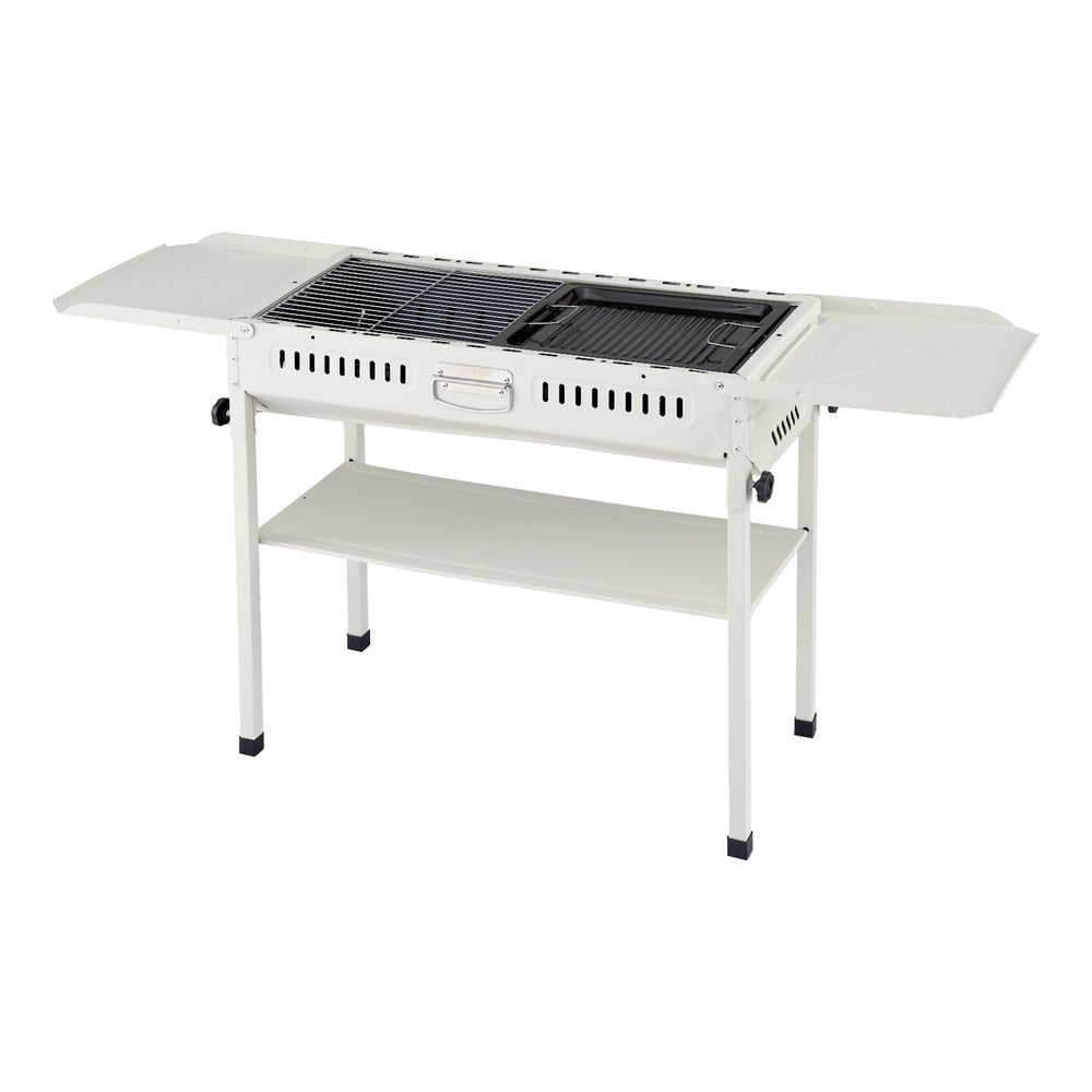Portable BBQ Grill w/ Stainless Steel Racks & Pans for Outdoor - Home & Garden > BBQ > BBQs & Accessories - Rivercity House & Home Co. (ABN 18 642 972 209) - Affordable Modern Furniture Australia