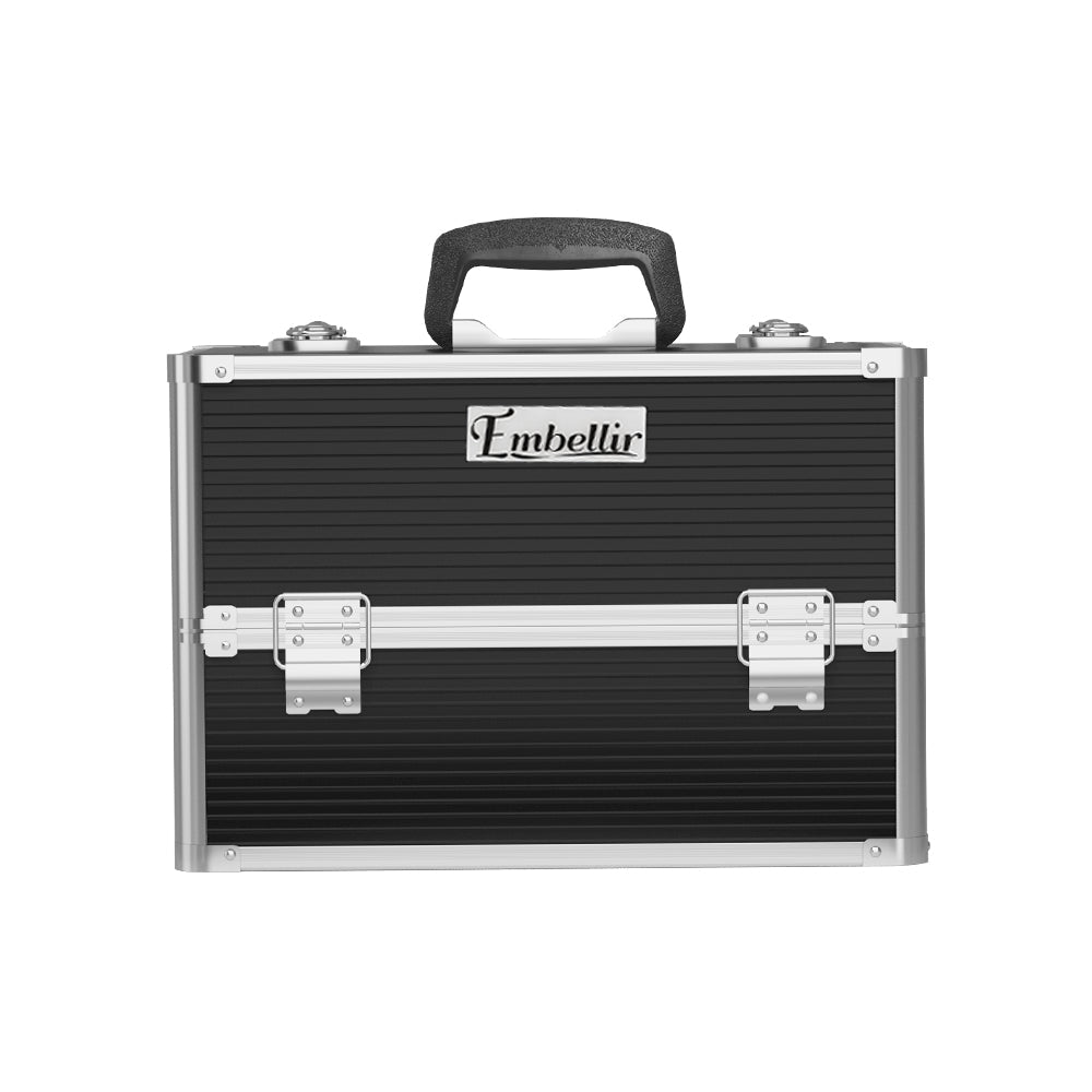 Portable Cosmetic Beauty Makeup Case - Black - Health & Beauty > Cosmetic Storage > Cosmetic & Toiletry Bags - Rivercity House & Home Co. (ABN 18 642 972 209) - Affordable Modern Furniture Australia