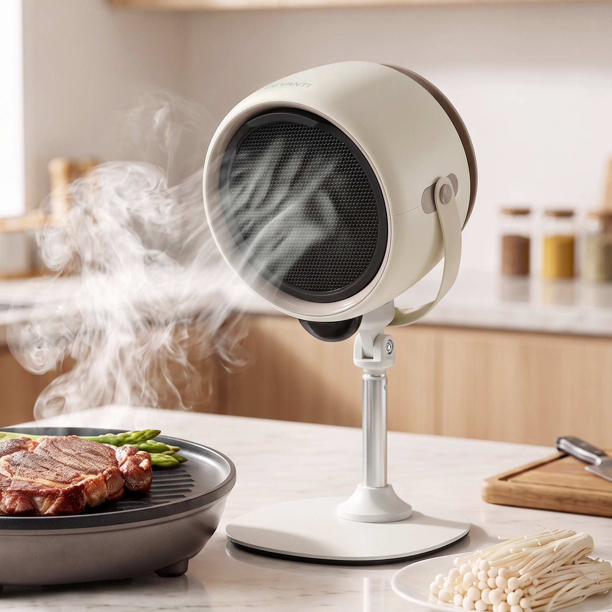 Portable Desktop Range Hood 5-Speed Rechargeable Extractor Fan for BBQ and Tabletop Cooking - Appliances > Fans > Portable Fans - Rivercity House & Home Co. (ABN 18 642 972 209) - Affordable Modern Furniture Australia