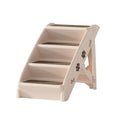 Portable Foldable Dog Ramp and Steps for Bed Sofa Car - Beige