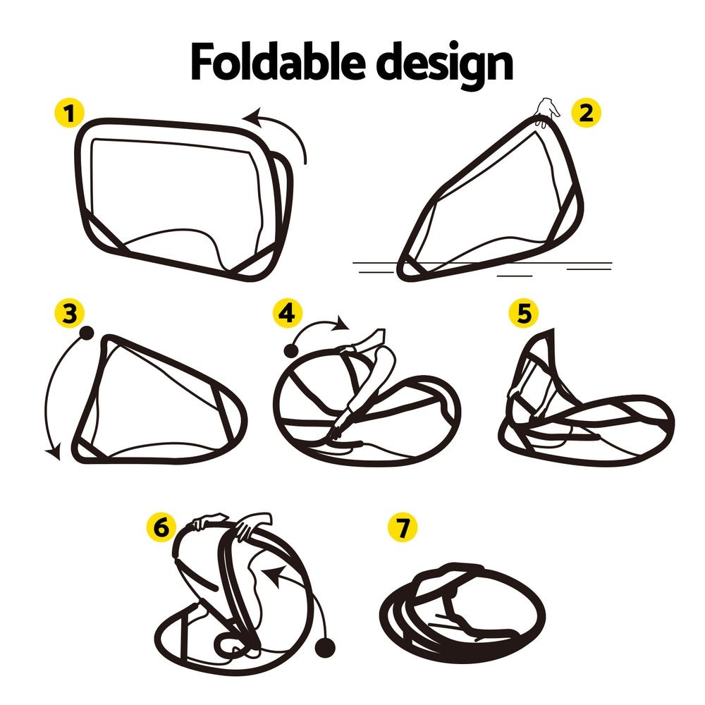 Portable Football Net Soccer Goal Rebound Target Hitter Training - Sports & Fitness > Fitness Accessories - Rivercity House & Home Co. (ABN 18 642 972 209) - Affordable Modern Furniture Australia