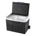 Glacio 30L Portable Fridge Freezer 12V/24V/240V with Wheels and Handle - Black