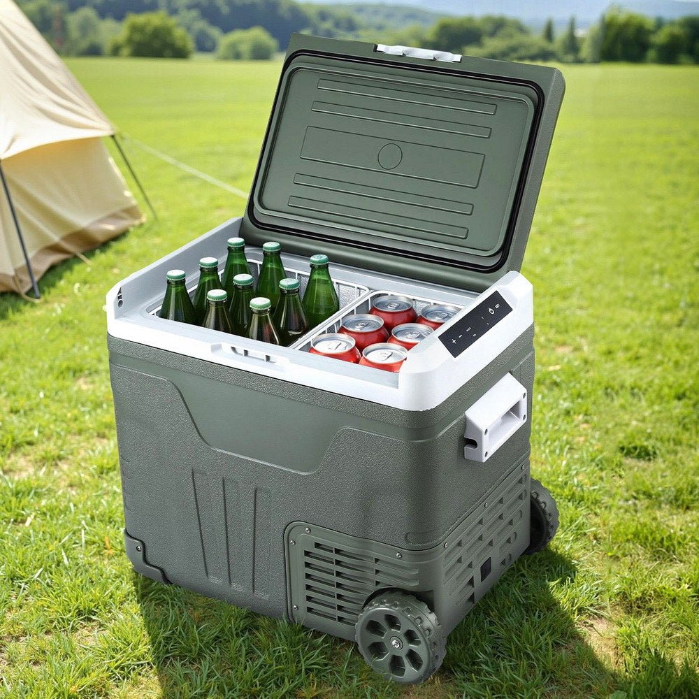 Portable Fridge 50L Camping Bar Fridges Freezer 12V/24V/240V - Outdoor Recreation > Camping > Camping Appliances - Rivercity House & Home Co. (ABN 18 642 972 209) - Affordable Modern Furniture Australia