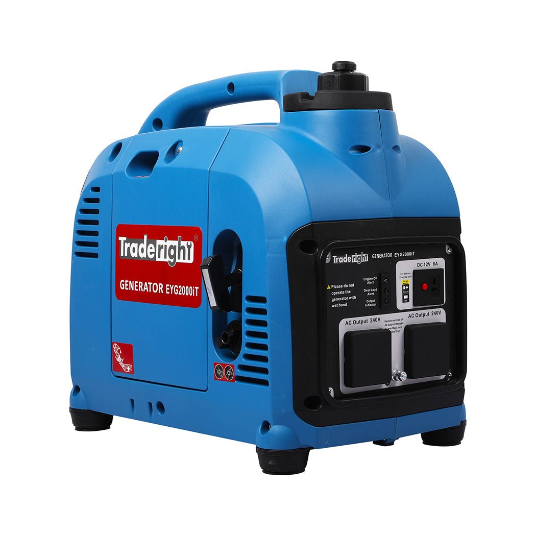 Portable Inverter Generator 2000W with 4 - Stroke Engine - Blue - Rivercity House & Home Co. (ABN 18 642 972 209) - Affordable Modern Furniture Australia