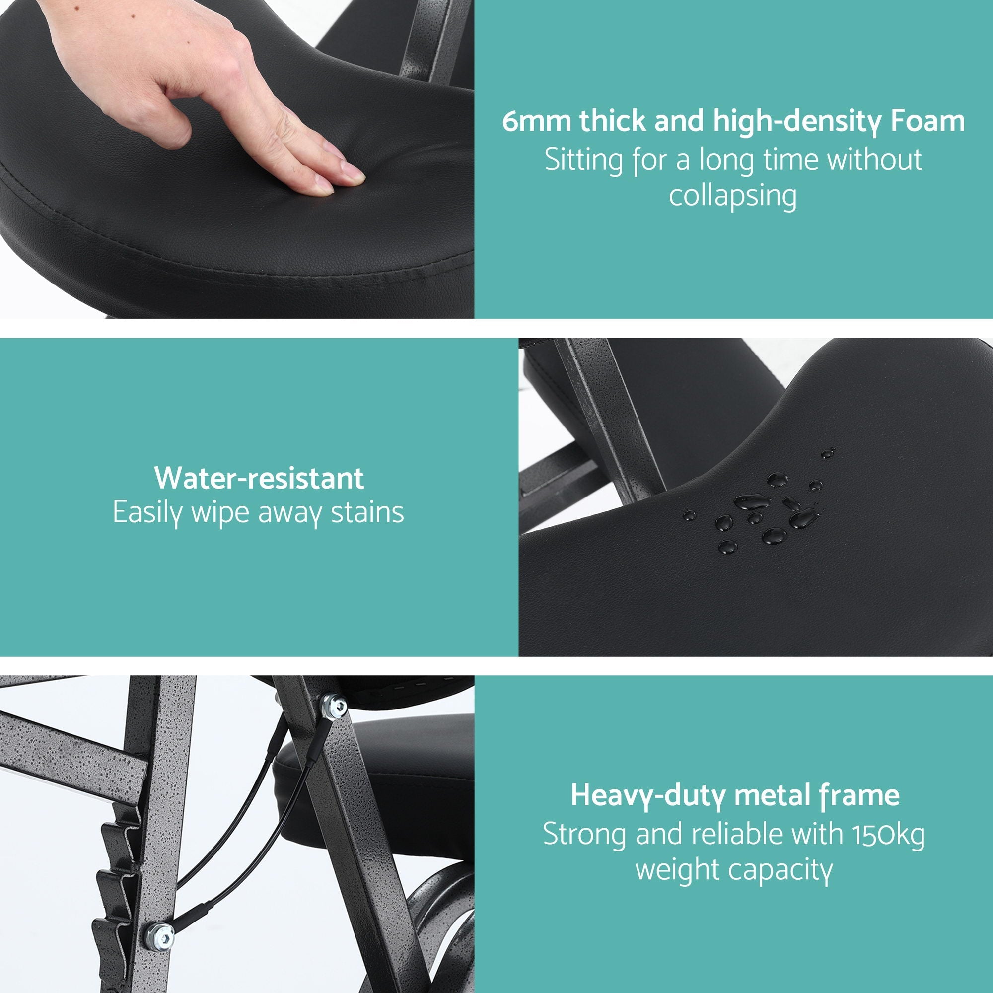 Portable Massage Chair Lightweight Folding Tattoo Lash Beauty Bed - Furniture > Bar Stools & Chairs > Massage Chairs - Rivercity House & Home Co. (ABN 18 642 972 209) - Affordable Modern Furniture Australia
