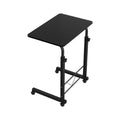Portable Side Table Desk With Wheels (Dark)