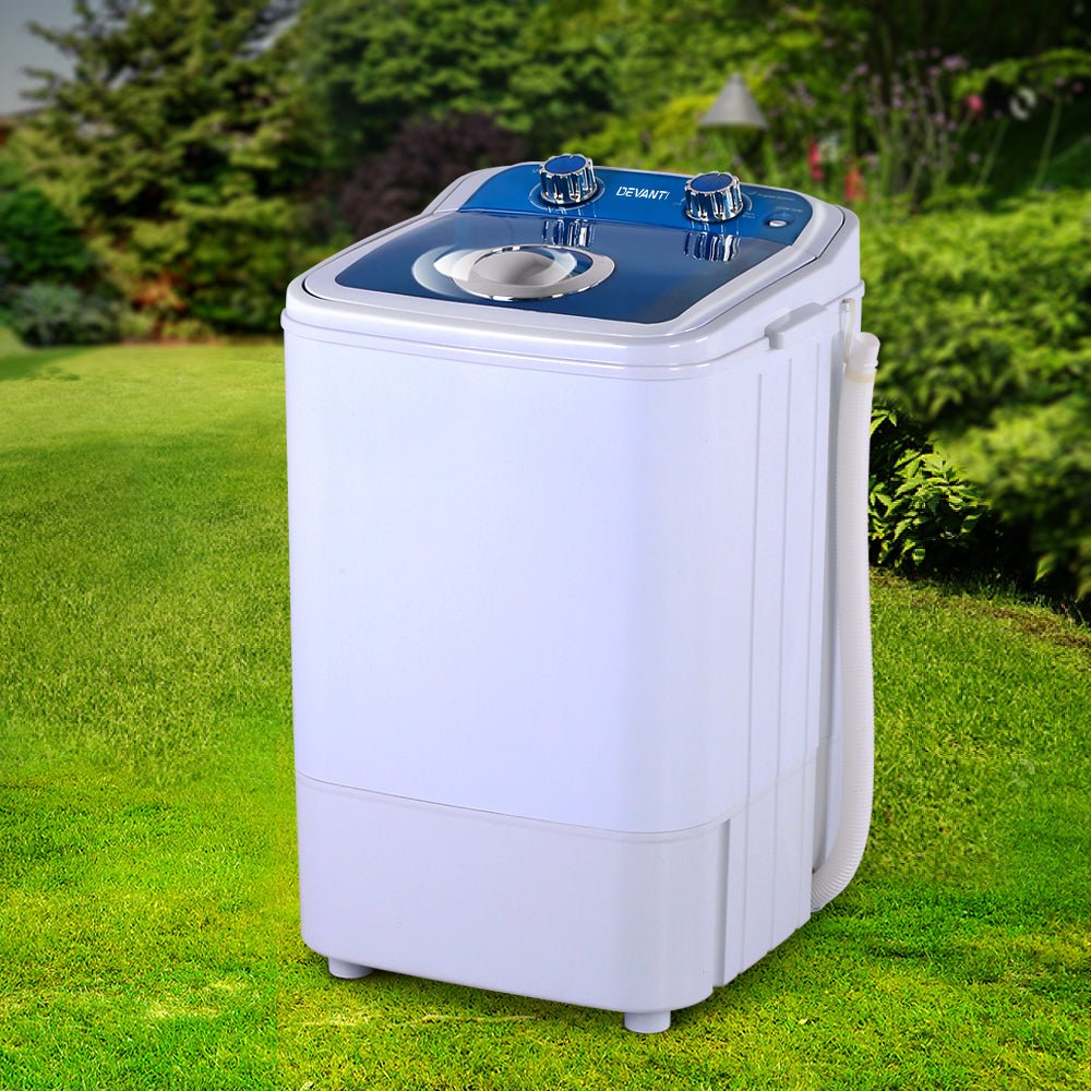 Portable Washing Machine 4.6KG Blue - Appliances > Washers, Dryers & Irons > Washing Machines - Rivercity House & Home Co. (ABN 18 642 972 209) - Affordable Modern Furniture Australia