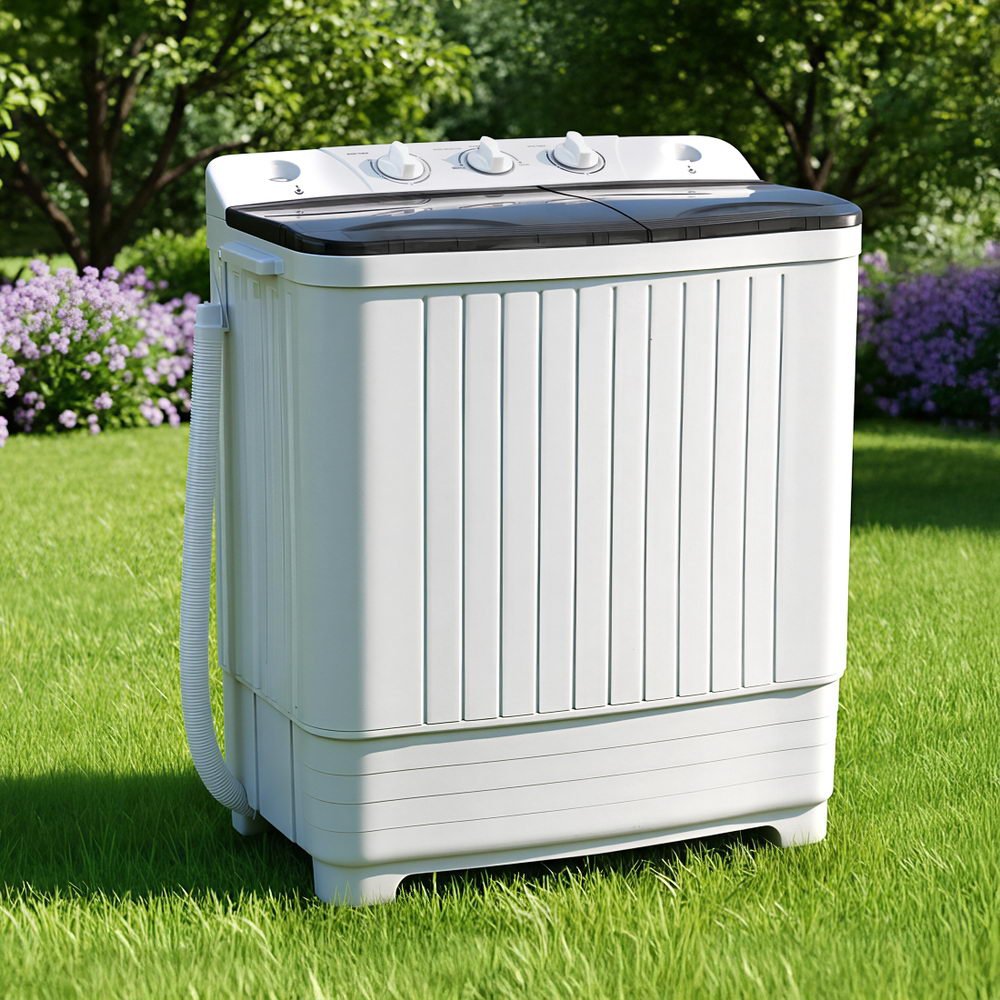 Portable Washing Machine Twin Tub 4.5KG - Appliances > Washers, Dryers & Irons > Washing Machines - Rivercity House & Home Co. (ABN 18 642 972 209) - Affordable Modern Furniture Australia