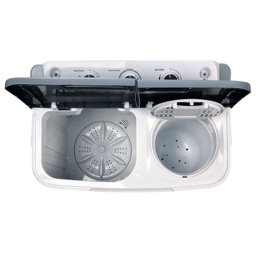 Portable Washing Machine Twin Tub 5KG White - Appliances > Washers, Dryers & Irons > Washing Machines - Rivercity House & Home Co. (ABN 18 642 972 209) - Affordable Modern Furniture Australia