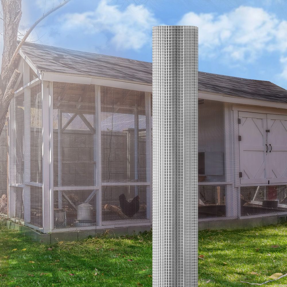 Poultry Chicken Fence Wire Mesh Roll 25m x 1.2m for Duck Goose Coop - Anti-Rust - Pet Care > Farm Supplies > Fencing - Rivercity House & Home Co. (ABN 18 642 972 209) - Affordable Modern Furniture Australia
