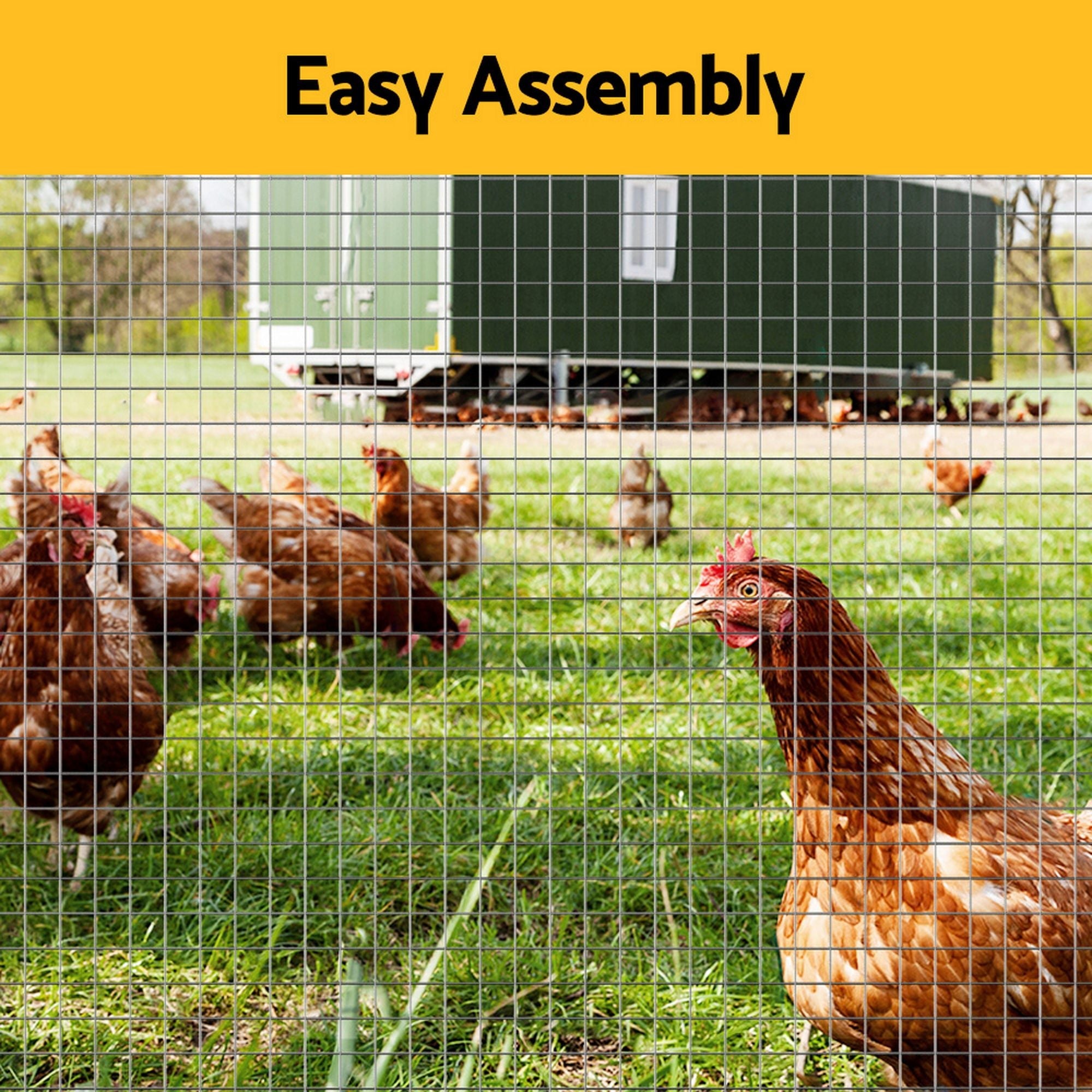 Poultry Chicken Fence Wire Mesh Roll 40m x 0.91m for Duck Goose Coop - Anti-Rust - Pet Care > Farm Supplies > Fencing - Rivercity House & Home Co. (ABN 18 642 972 209) - Affordable Modern Furniture Australia