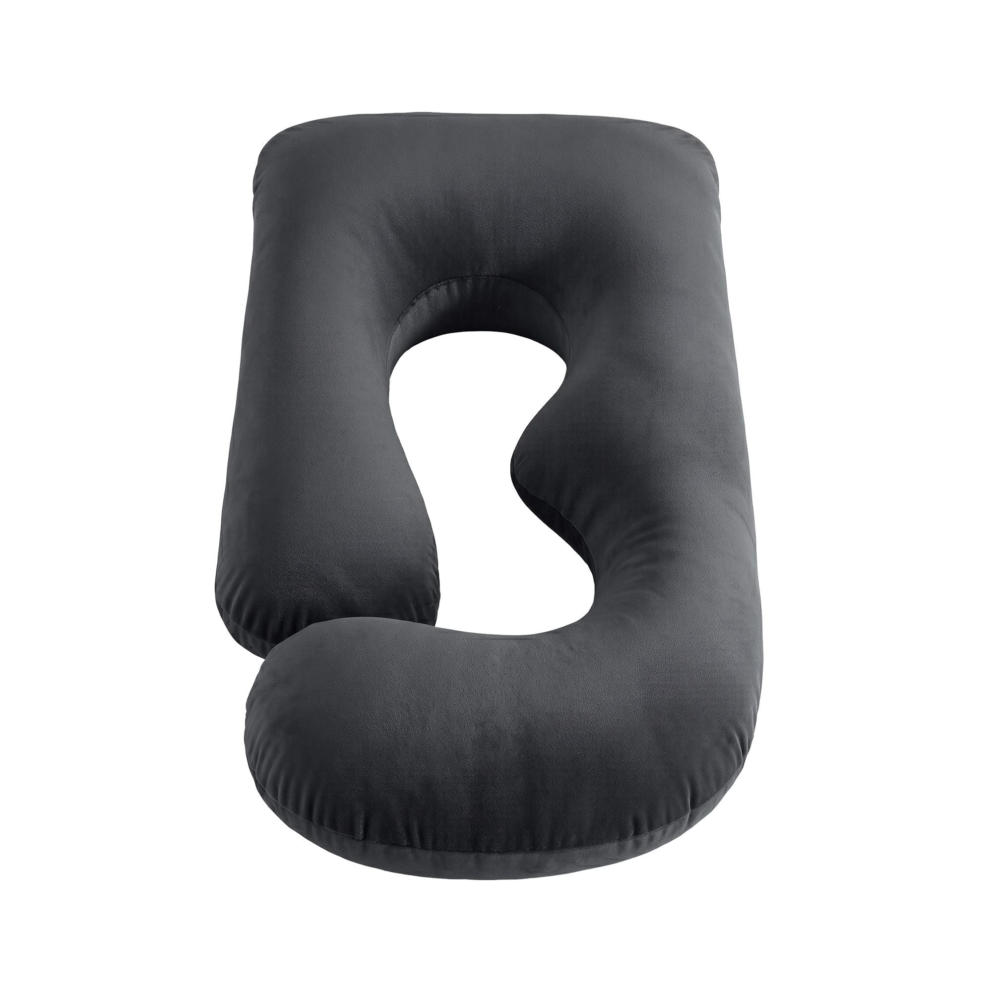Pregnancy Pillow G-Shaped Full Body Maternity Pillow 135x70 cm with Removable Cover - Dark Grey - Home & Garden > Bedding > Pillows - Rivercity House & Home Co. (ABN 18 642 972 209) - Affordable Modern Furniture Australia