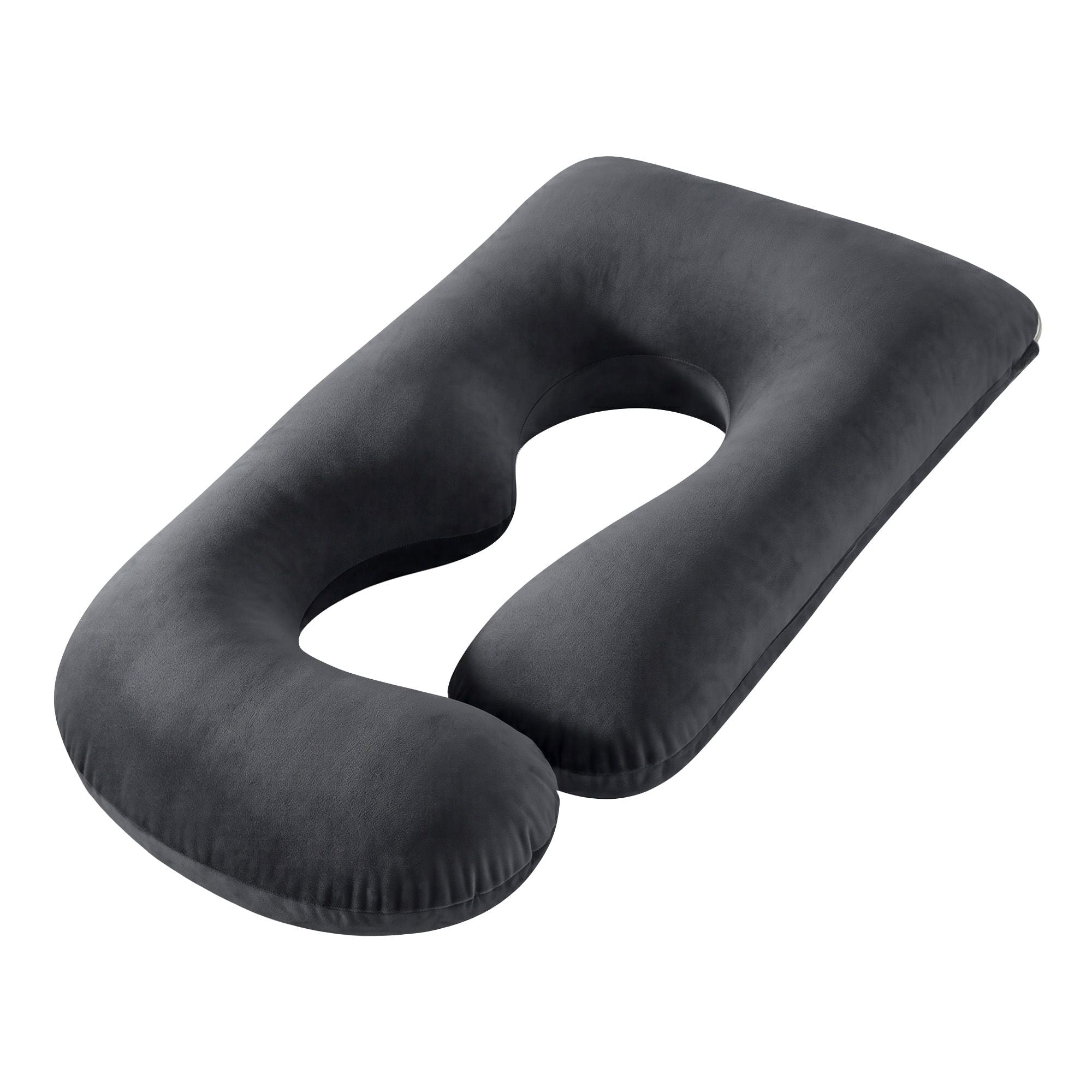 Pregnancy Pillow G-Shaped Full Body Maternity Pillow 135x70 cm with Removable Cover - Dark Grey - Home & Garden > Bedding > Pillows - Rivercity House & Home Co. (ABN 18 642 972 209) - Affordable Modern Furniture Australia