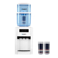 Premium 22L Bench Top Water Cooler Dispenser Purifier Hot Cold Three Tap with 2 Replacement Filters