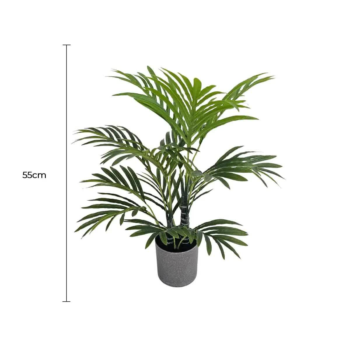 Premium Artificial Potted Premium Mini Palm Tree 55cm - Home & Garden > Artificial Plants > Artificial Trees - Rivercity House & Home Co. (ABN 18 642 972 209) - Affordable Modern Furniture Australia