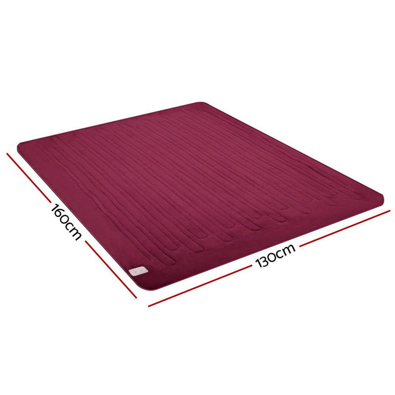 Premium Electric Throw Blanket - Burgundy - Rivercity House & Home Co. (ABN 18 642 972 209) - Affordable Modern Furniture Australia