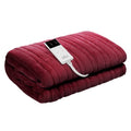 Premium Electric Throw Blanket - Burgundy