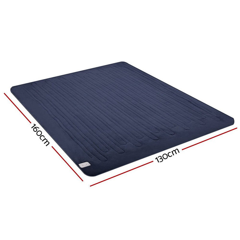 Premium Electric Throw Blanket - Navy - Rivercity House & Home Co. (ABN 18 642 972 209) - Affordable Modern Furniture Australia